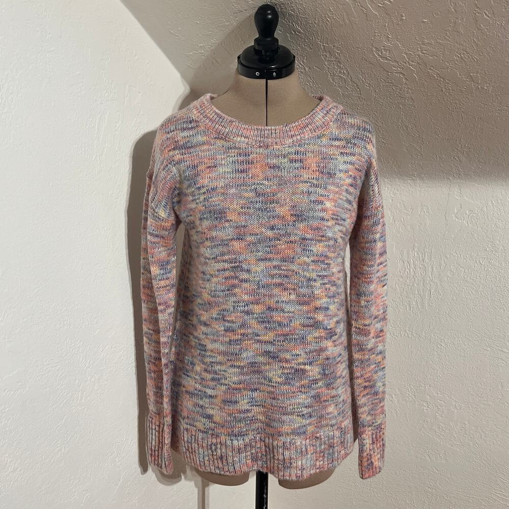 Gap Pastel Marled Sweater Spring Easter Cozy Knit Cottagecore Crewneck Size M
